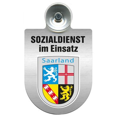 Einsatzschild Windschutzscheibe incl. Saugnapf - Sozialdienst im Einsatz - 309388-10
