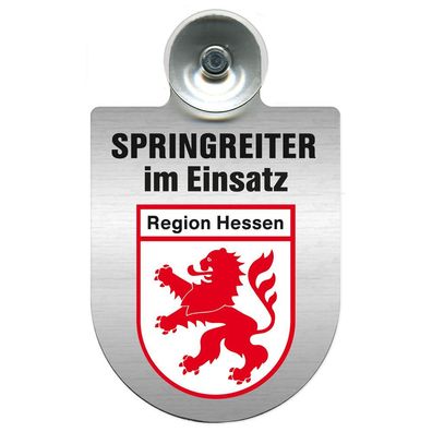 Einsatzschild Windschutzscheibe incl. Saugnapf - Springreiter im Einsatz - 309380-5 R