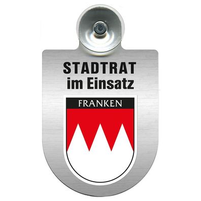 Einsatzschild Windschutzscheibe incl. Saugnapf - Stadtrat im Einsatz - 309394 Region