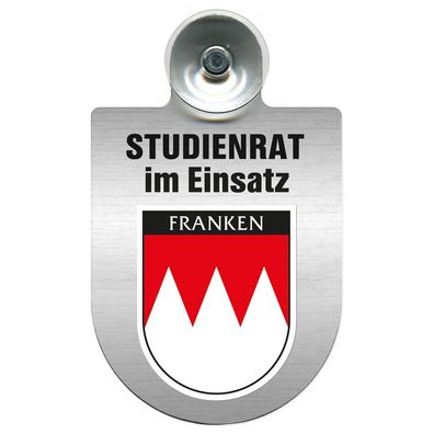 Einsatzschild Windschutzscheibe incl. Saugnapf - Studienrat im Einsatz - 393837 - Reg