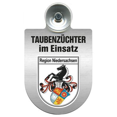 Einsatzschild Windschutzscheibe incl. Saugnapf - Taubenzüchter im Einsatz - 309385 R