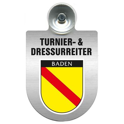 Einsatzschild Windschutzscheibe incl. Saugnapf - Turnier- und Dressurreiter im Einsat