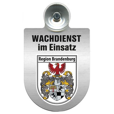Einsatzschild Windschutzscheibe incl. Saugnapf - Wachdienst im Einsatz - 309753 - Reg