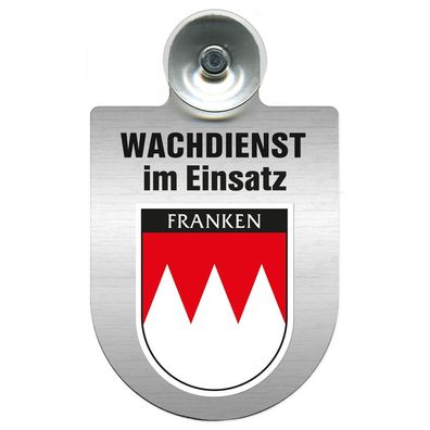 Einsatzschild Windschutzscheibe incl. Saugnapf - Wachdienst im Einsatz - 309753 - Reg
