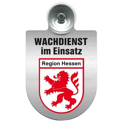 Einsatzschild Windschutzscheibe incl. Saugnapf - Wachdienst im Einsatz - 309753 - Reg