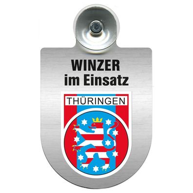 Einsatzschild Windschutzscheibe incl. Saugnapf - Winzer im Einsatz - 309466-13 Region