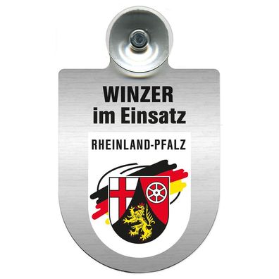 Einsatzschild Windschutzscheibe incl. Saugnapf - Winzer im Einsatz - 309466-9 Region