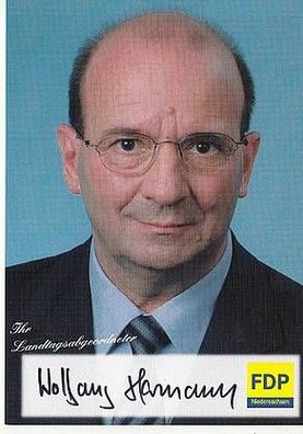Wolfgang Hermann MdL Autogrammkarte Original Signiert + 7691