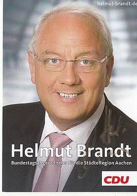 Helmut Brandt CDU Autogrammkarte Original Signiert + 7764