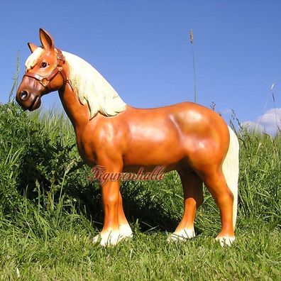 Pferd Hengst Figur braun Deko Reiterhof Messe Figur Aufstellfigur Liebhaber