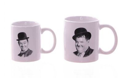 Tasse Dick & Doof 2er Set Laurel Hardy Stan Ollie Kaffeetasse Teetasse Kult