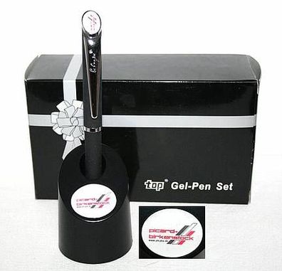 top Gel-Pen Set mit Werbeaufdruck picard + birkenstock, im Original Geschenkkarton