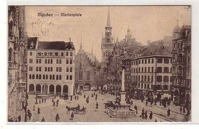 58033 Feldpost Ak München Marienplatz 1916