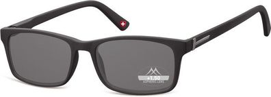 Montana Lesesonnenbrille MR73 Damen / Herren Lesehilfe schwarz oder braun