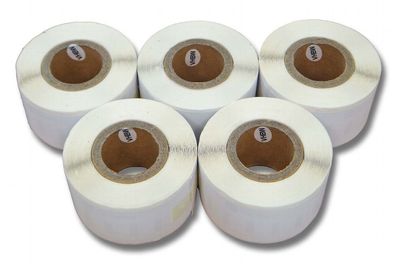 EL60 SE300 500 DRUCKER ETIKETTEN WEIß 25x54mm für DY-EL EL40