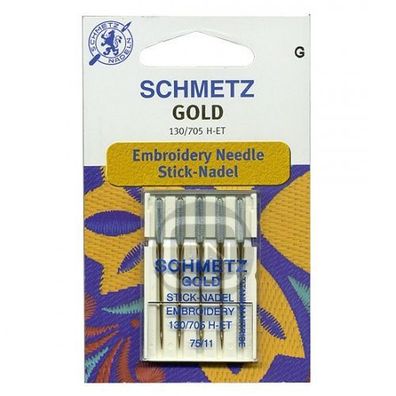 Sticknadel GOLD Stärke 75, 5er Pack (Schmetz)