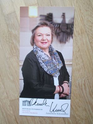 Österreich FPÖ Politikerin Anneliese Kitzmüller - handsigniertes Autogramm!!