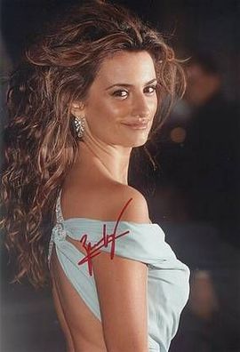Original Autogramm Penelope CRUZ auf Großfoto