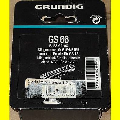 Grundig - Klingenblock GS 66 für 6154 / 6155 + Alpha 1/2/3 + Beta 1/2/3 +