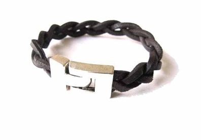 Lederarmband Herrenarmband Miniblings schwarz Leder Armband Magnetverschluss