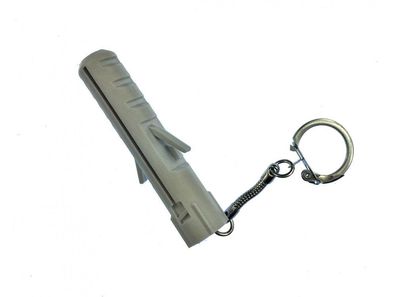 Dübel Schlüsselanhänger Miniblings Anhänger Schlüsselring Wand Dübel grau groß