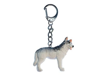 Husky Schlüsselanhänger Miniblings Anhänger Schlüsselring Hund Sibirien Schnee
