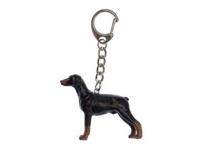 Dobermann Schlüsselanhänger Miniblings Anhänger Schlüsselring Hund Wachhund