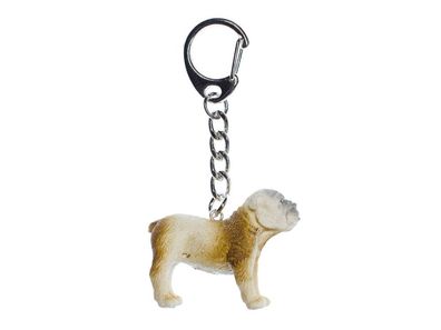 Mopps Bulldogge Schlüsselanhänger Miniblings Anhänger Schlüsselring Hund