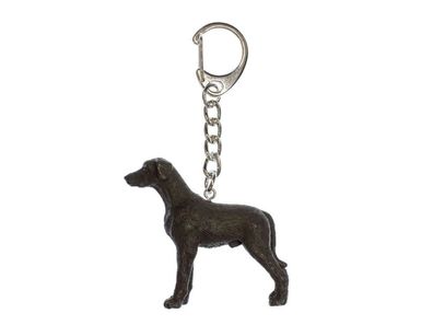 Deutsche Dogge Schwarz Schlüsselanhänger Miniblings Anhänger Schlüsselring Hund