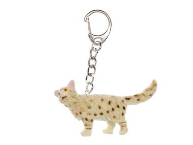 Egyptain Mau Katze Schlüsselanhänger Miniblings Anhänger Ägypten Cat Katze