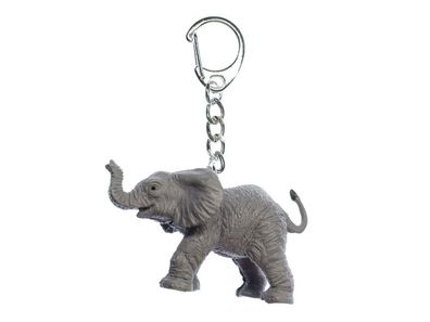 Elefant Schlüsselanhänger Miniblings Anhänger Zoo Big Five Elefantenbaby aus Set