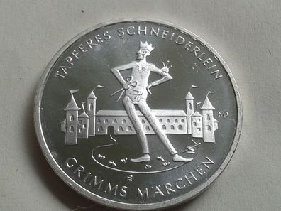 20 euro 2019 Das tapfere Schneiderlein Grimm´s Märchen Münze aus 925er Silber