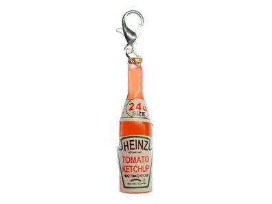Ketchup Flasche Essen Charm Zipper Pull Anhänger Bettelanhänger Miniblings Soße