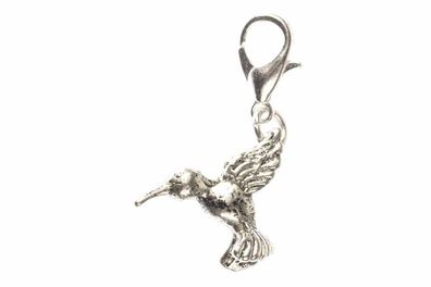 Kolibri Vogel Charm Zipper Pull Anhänger Bettelanhänger Miniblings silber doppel