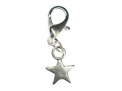 Stern Charm Anhänger Bettelarmband Miniblings Sterne Star Weihnachten silber 8mm