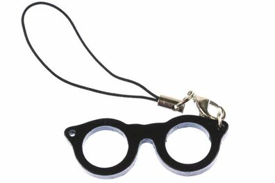 Brillen Handyanhänger Anhänger Miniblings Brille Nerd Hipster Woody schwarz