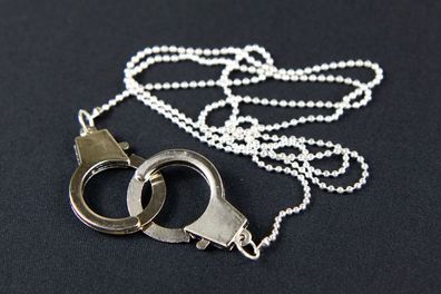 Handschellen Kette Halskette Miniblings 80cm Handschelle Daumenschellen Reihe