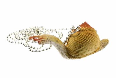 Schnecke Kette Halskette Miniblings 80cm Schneckenkette Schneckenhaus Gummi