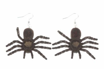 Spinnenohrringe Ohrringe Spinne Miniblings Halloween Vogelspinne Karneval samtig