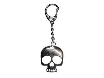 Totenkopf Schlüsselanhänger Miniblings Anhänger Schlüsselring Skull Schädel silb
