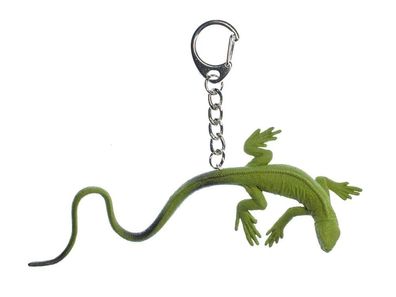 Waran Schlüsselanhänger Anhänger Schlüsselring Echse Eidechse Gecko grün