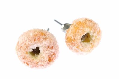 Donut Ohrstecker Miniblings Stecker Ohrringe Donuts Krapfen Keks Zucker 3D