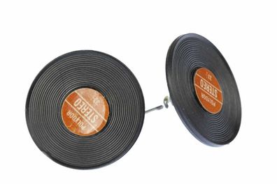 Schallplatte Ohrstecker Miniblings Stecker Ohrringe DJ Musik Vinyl LP rot