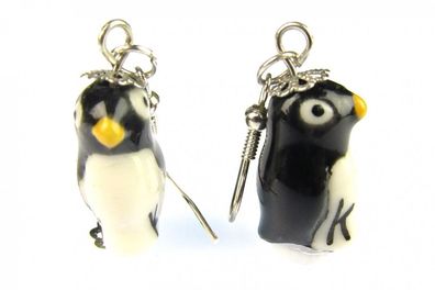 Pinguin Ohrringe Pinguinohrringe Pinguine Miniblings Südpol Keramik Antarktis Zoo