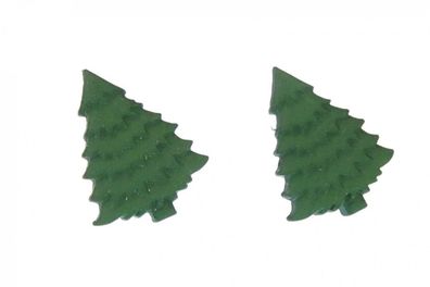 Tannenbaum Ohrstecker Miniblings Tannenohrringe Weihnachtsbaum grün Baum