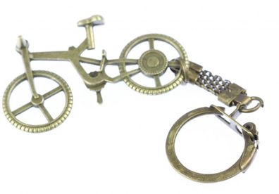 Fahrrad Schlüsselanhänger Bronze Miniblings Anhänger Rad Schlüsselring Bike