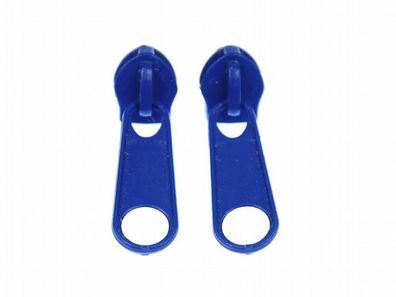 Reißverschluss Ohrstecker Miniblings Zipper Stecker Ohrringe Upcycling blau rund
