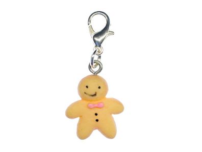 Lebkuchenmann Charm Anhänger Stutenkerl Weckmann Weihnachten Miniblings beige