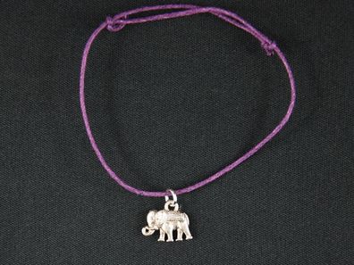 Elefant Armband Anhänger Miniblings Glücksarmband blau verstellbar Elefant silber