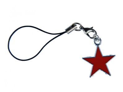Roter Stern Handy Anhänger Miniblings Sterne Star Weihnachten Kuba emailliert rot